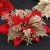 5PCS ARTIFICIAL CHRISTMAS FLOWERS GLITTER FAKE FLOWERS MERRY CHRISTMAS TREE DECORATION