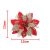 5PCS ARTIFICIAL CHRISTMAS FLOWERS GLITTER FAKE FLOWERS MERRY CHRISTMAS TREE DECORATION