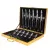 BLACK CUTLERY SET 24 PCS STAINLESS STEEL CUTLERY BOX FORKS KNIVES SPOONS DINNER SET