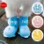 CARTOON DOLPHIN PET DOG SHOES PUPPY TEDDY SOCKS WATERPROOF RAIN BOOTS