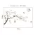 187*128CM BIG SIZE TREE WALL STICKERS BIRDS FLOWER HOME DECOR WALLPAPERS