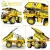 CRANE DUMP TRUCK BUILDING BLOCKS CITY CONSTRUCTION VEHICLE CAR BRICKS TOY FOR CHILDREN GIFT