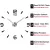 WALL CLOCK QUARTZ 3D DIY BIG DECORATIVE KITCHEN CLOCKS ACRYLIC MIRROR STICKERS OVERSIZE WALL CLOCK