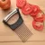 FOOD SLICE ASSISTANT VEGETABLE HOLDER STAINLESS STEEL ONION CUTTER ONION CHOP FRUIT