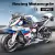 RACING MOTORCYCLE BUILDING BLOCKS – WHITE STATIC MOTORCYCLE DIY MODEL
