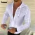 MEN SUMMER CASUAL PLAID TOP SOLID WHITE BLOUSE MENS OPEN STITCH THIN CLOTHES