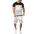 SHORT SLEEVE T-SHIRT SHORTS SETS MEN FASHION SPORTSWEAR TWO PIECE SET SPELL COLOR SPORTS