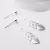 SHORT CREATIVE 925 STERLING SILVER TEMPERAMENT PERSONALITY TRENDY FEMALE DANGLE EARRINGS