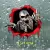 3D CAR STICKERS SKELETON SKULL IN THE BULLET HOLE FUNNY COLORFUL CAR AUTO DECALS BULLET HOLE