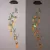 SOLAR LIGHT FANTASY HANGING LAMP WATERPROOF CRYSTAL HUMMINGBIRD BUTTERFLY WIND CHIME LAMP FOR HOME