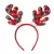 MINI HAT CHRISTMAS HEADBAND SANTA XMAS PARTY DIY DECOR ELK DOUBLE HAIR BAND