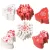 18PCS/LOT DIY WHITE&RED CHRISTMAS WOODEN PENDANTS NOEL ORNAMENTS FOR KIDS CHRISTMAS GIFTS