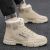Ankle boots men snow boots winter warm Lace-up men shoes 2021 new fashion
