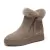 WOMEN WINTER ANKLE BOOTS ZIPPER FLOCK SNOW BOOTS LADIES PLATFORM SNEAKER CASUAL FLAT SHOES