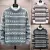 LONG SLEEVE SHIRTS STRIPE PATTERN SWEATERS AUTUMN WINTER MEN SWEATER PULLOVER STREETWEAR CREW NECK PULLOVER
