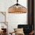 Vintage Hemp Rope Ceiling Lamp Industrial Style Chandeliers Retro  Personality Creative