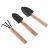 3PCS MINI GARDEN SHOVEL RAKE SPADE ERRAMIENTAS BONSAI TOOLS SET