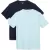 SLIM-FIT CREW POCKET T-SHIRT, LIGHT BLUE/DARK NAVY, S