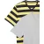 LOOSE-FIT V-NECK T-SHIRT, YELLOW AND NAVY RUGBY