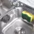 KITCHEN STAINLESS STEEL SINK SPONGES HOLDER SELF ADHESIVE DRAIN DRYING RACK KITCHEN WALL HOOKS ACCESSORIES STORAGE ORGANIZER
