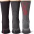 CALVIN KLEIN MEN'S ATHLEISURE CREW SOCKS (PACK OF 3), GREY/BLACK/RED COMBO, ONE SIZE