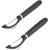 AMAZON BASICS 2-PIECE PEELER SET WITH A SOFT GRIP HANDLE GREY AND GREEN
