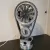 VINTAGE MECHANICAL WIND CHAIN GEAR CLOCK, DECORATIVE METAL BLOCK TIMING CHAIN CLOCK