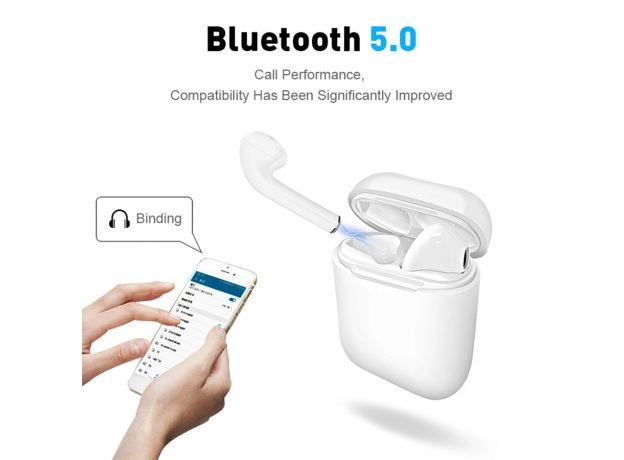 I9S TWS WIRELESS BLUETOOTH 5.0 EARPHONES – MINI SPORT EARBUDS WITH CHARGING BOX