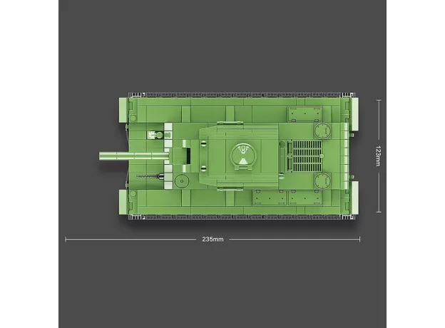 PCS MILITARY SOVIET RUSSIA KV-2 HEAVY TANK – BUILDING BLOCKS MODEL