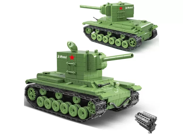 PCS MILITARY SOVIET RUSSIA KV-2 HEAVY TANK – BUILDING BLOCKS MODEL