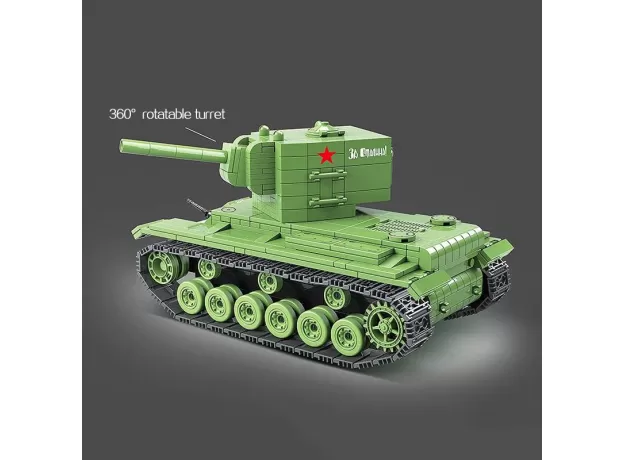 PCS MILITARY SOVIET RUSSIA KV-2 HEAVY TANK – BUILDING BLOCKS MODEL