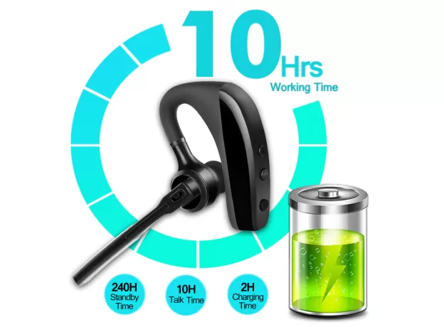 K10 BLUETOOTH EARPHONE WIRELESS BUSINESS HEADPHONES STEREO HANDSFREE NOISE REDUCTION BLUETOOTH