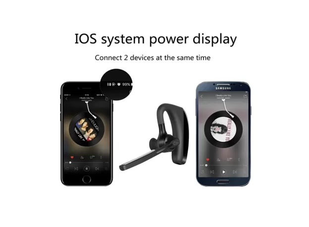 K10 BLUETOOTH EARPHONE WIRELESS BUSINESS HEADPHONES STEREO HANDSFREE NOISE REDUCTION BLUETOOTH