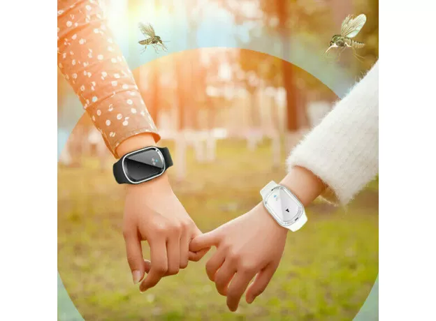 PORTABLE USB RECHARGEABLE MOSQUITO REPELLENT BRACELET – WATERPROOF CAMPING WATCH