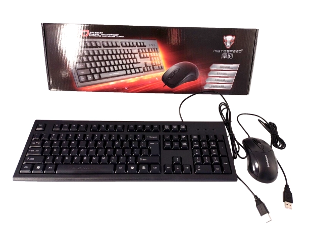 Waterproof Keyboard + Mouse Combo Motospeed S100 USB Brand New