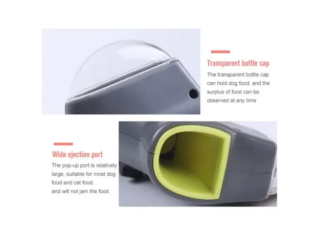 PET TREAT LAUNCHER DOG FOOD CATAPULT DOG STUFF PUPPY SNACK SHOOTER FEEDER PET TRAINING FOOD DISPENSER TOYS DOG INTERACTIVE TOYS