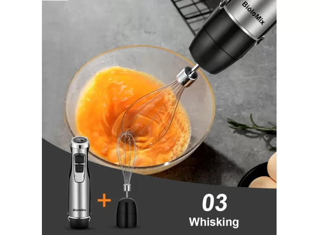 HAND STICK BLENDER MIXER INCLUDES CHOPPER 4 IN 1 HIGH POWER 1200W IMMERSION