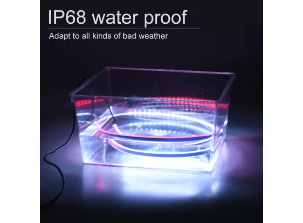 CAR DOOR LED WARNING LIGHT, 2 PCS 48 INCH FLEXIBLE DUAL COLOR STRIP LIGHT WHITE & RED SEQUENTIAL SWITCHBACK, SAFETY LIGHT