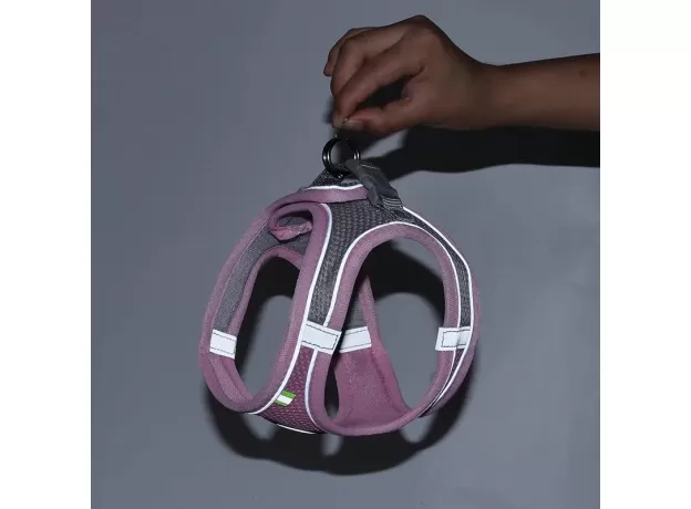 CAT HARNESS AND LEASH SET, ESCAPE PROOF SAFE ADJUSTABLE KITTEN VEST HARNESSES FOR WALKING, EASY CONTROL SOFT BREATHABLE MESH JACKET WITH REFLECTIVE STRIPS FOR CATS