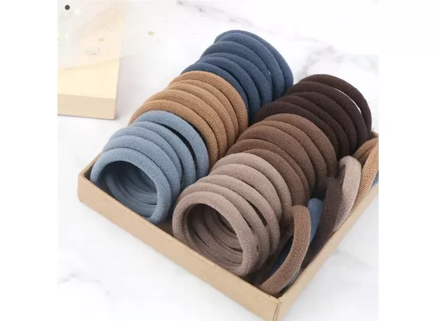 ASSORTED SOLID COLOR HAIR ELASTIC ROPES GIRLS' PONYTAIL HOLDERS WOMEN SEAMLESS HAIR TIES