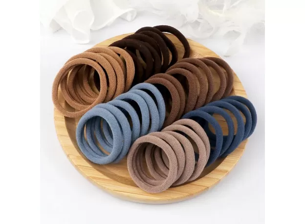 ASSORTED SOLID COLOR HAIR ELASTIC ROPES GIRLS' PONYTAIL HOLDERS WOMEN SEAMLESS HAIR TIES