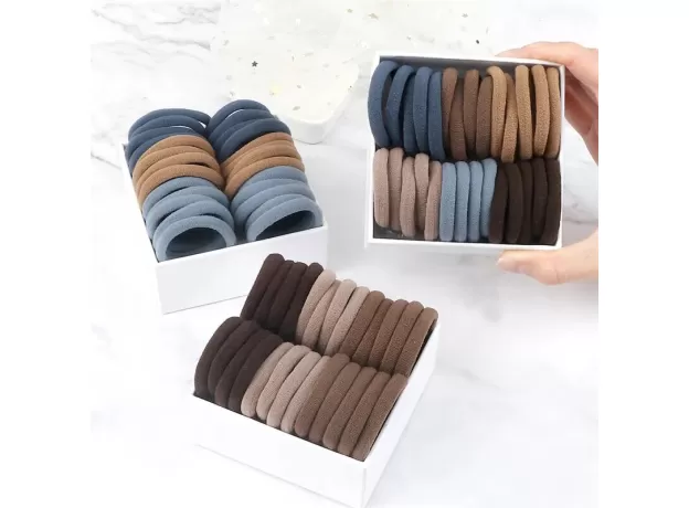 ASSORTED SOLID COLOR HAIR ELASTIC ROPES GIRLS' PONYTAIL HOLDERS WOMEN SEAMLESS HAIR TIES