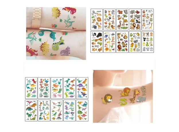 UNICORN KIDS WATERPROOF TEMPORARY TATTOOS,CHILDREN'S TEMPORARY TATTOO TOYS.GIRL FACE TATTOO STICKERS.