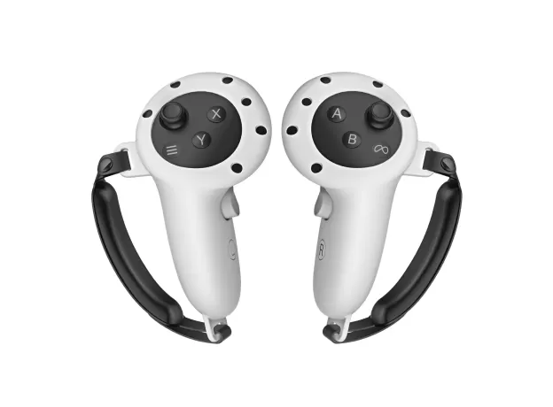 Touch Controller Grip Cover for Oculus Quest 3 Silicone Protective Ring Cover Custom Set Accessories Anti-Throw Handle Protective Sleeve with Adjustable Hand Strap