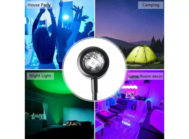 COLOR SUNSET LAMP LED PROJECTOR HOME DECORATION PHOTOGRAPHY BACKGROUND NIGHT LIGHT