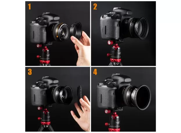 LENS FILTER STEP UP AND DOWN ADAPTER RING SET 37-82MM AND 82-37MM FOR CANON NIKON SONY DSLR CAMERA LENS