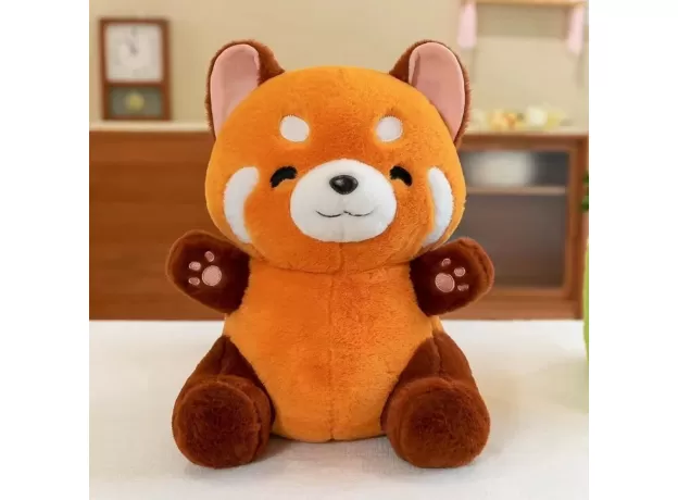 Cute Cartoon Small Raccoon Plush Toy Sitting Brown Soft Soothing Animal Doll To Give Children Birthday Christmas Gifts
