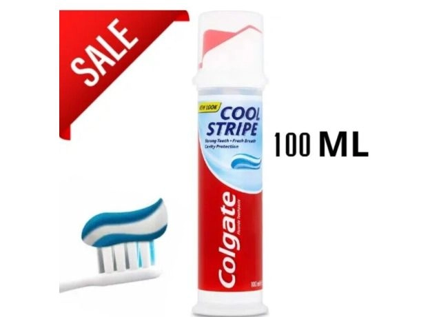Colgate Cool Stripe Toothpaste Pump, 100 ml
