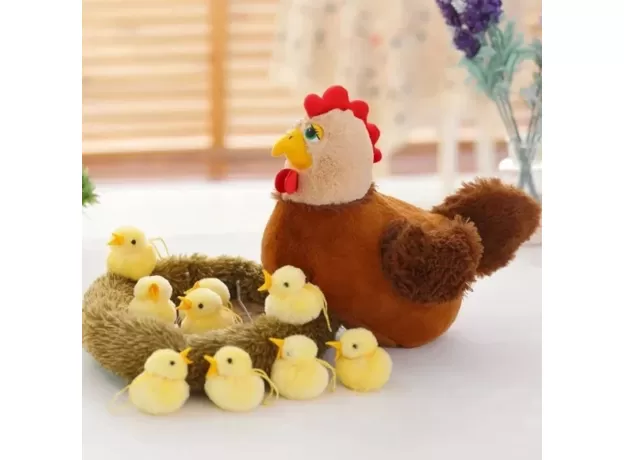 STUFFED CHICKEN DOLL PLUSH TOYS PRETEND KID'S EARLY EDUCATION HOME DECORATION CHRISTMAS BIRTHDAY GIFTS