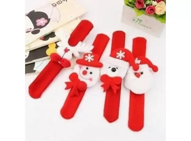 DURABLE CHRISTMAS LED WRISTBANDS SLAP BRACELETS FOR KIDS PERFECT FOR HOLIDAY CELEBRATIONS MUST HAVE ACCESSORIES CHRISTMAS PARTY SUPPLIES